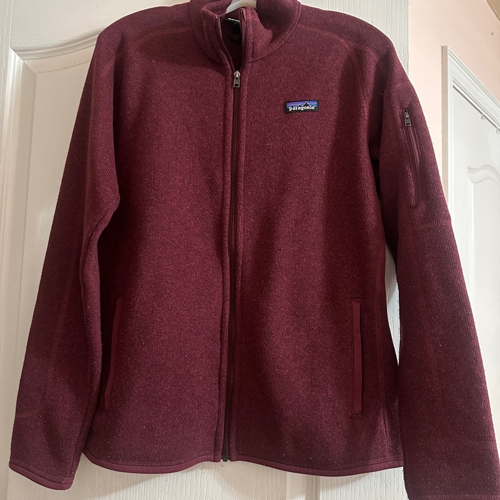Patagonia Maroon Zip-Up Better Sweater Fleece Jacket